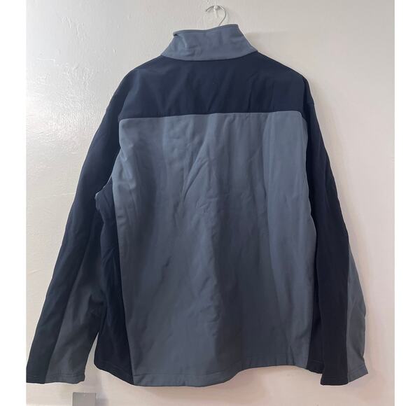 Reebok Soft Shell Bonded To Micro Fleece Wind Rain Resistant - XL - Gray/Black - Picture 11 of 14